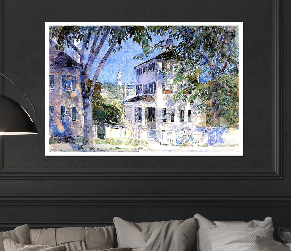 Hassam Street In Portsmouth Print Poster Wall Art