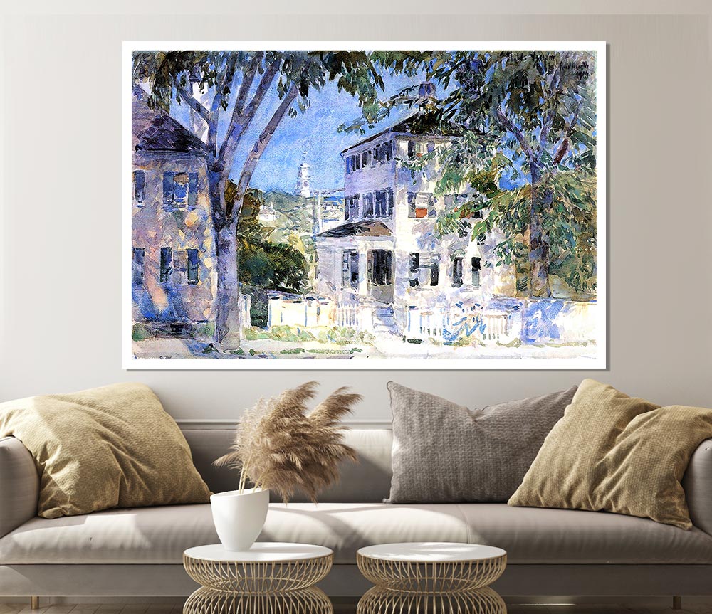 Hassam Street In Portsmouth Print Poster Wall Art