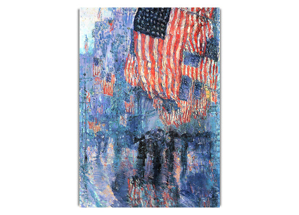 Street In The Rain By Hassam