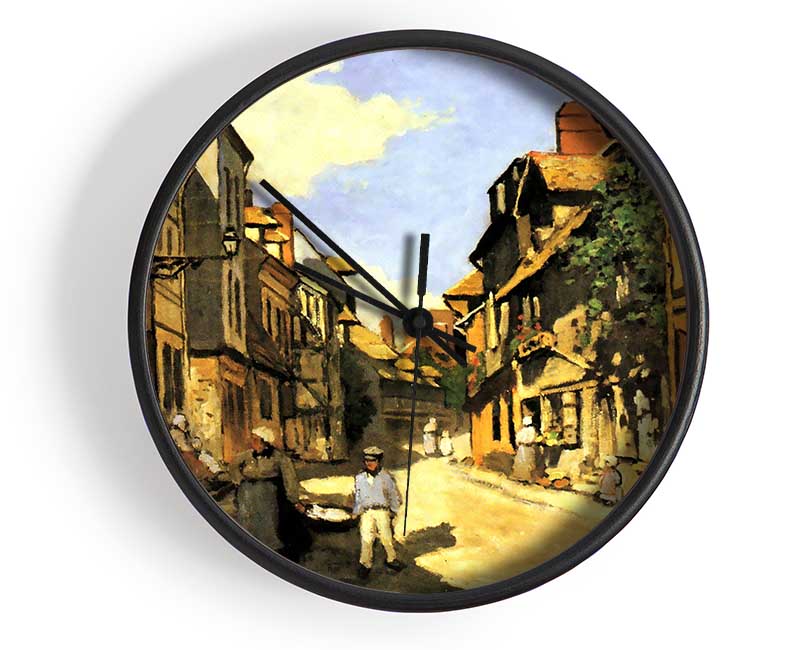 Monet Street Of Bavolle 2 Clock - Wallart-Direct UK