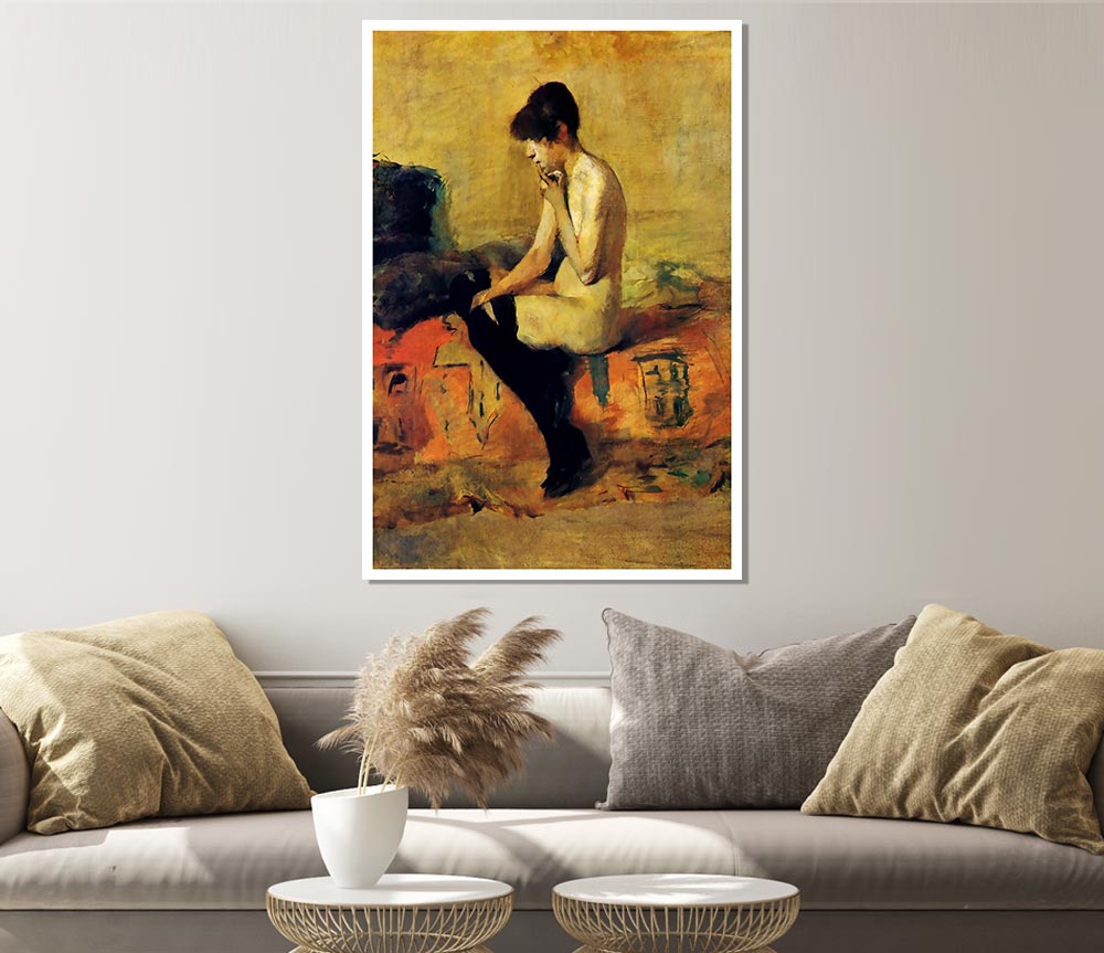 Toulouse Lautrec Study Of A Feminine Nude Print Poster Wall Art