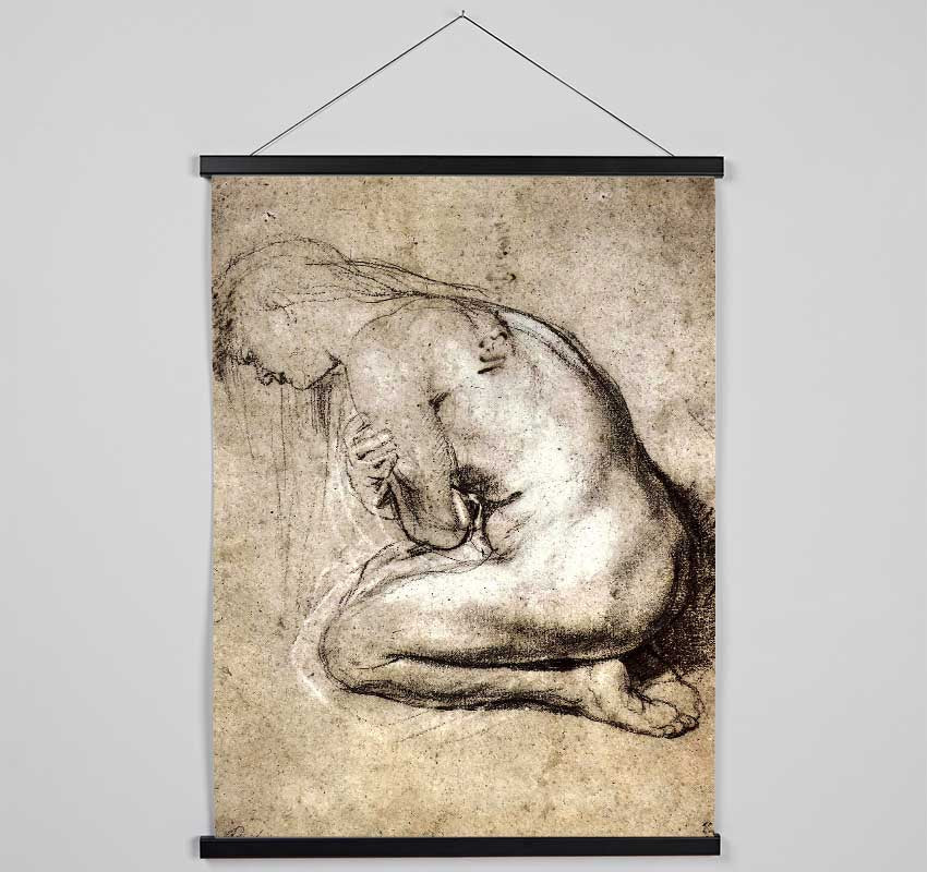 Rubens Study Of Mary Magdalene Hanging Poster - Wallart-Direct UK