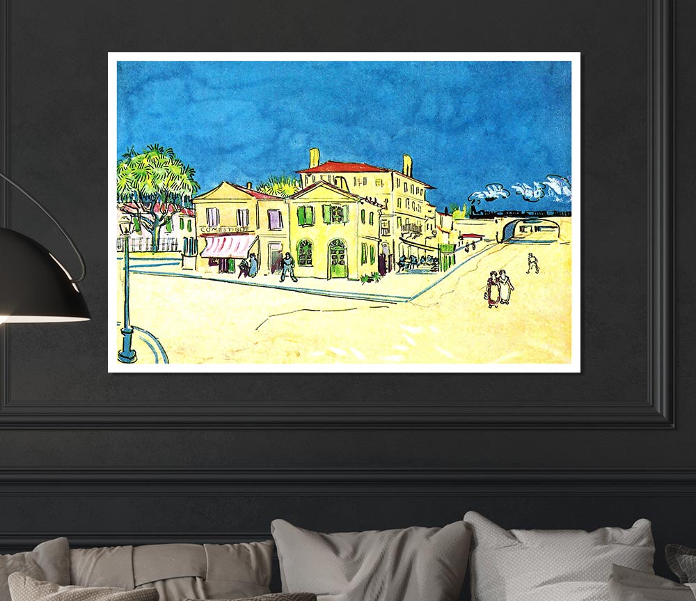 Van Gogh Study On Vincents House In Arles Print Poster Wall Art