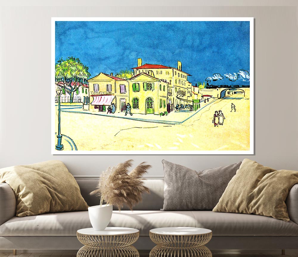 Van Gogh Study On Vincents House In Arles Print Poster Wall Art