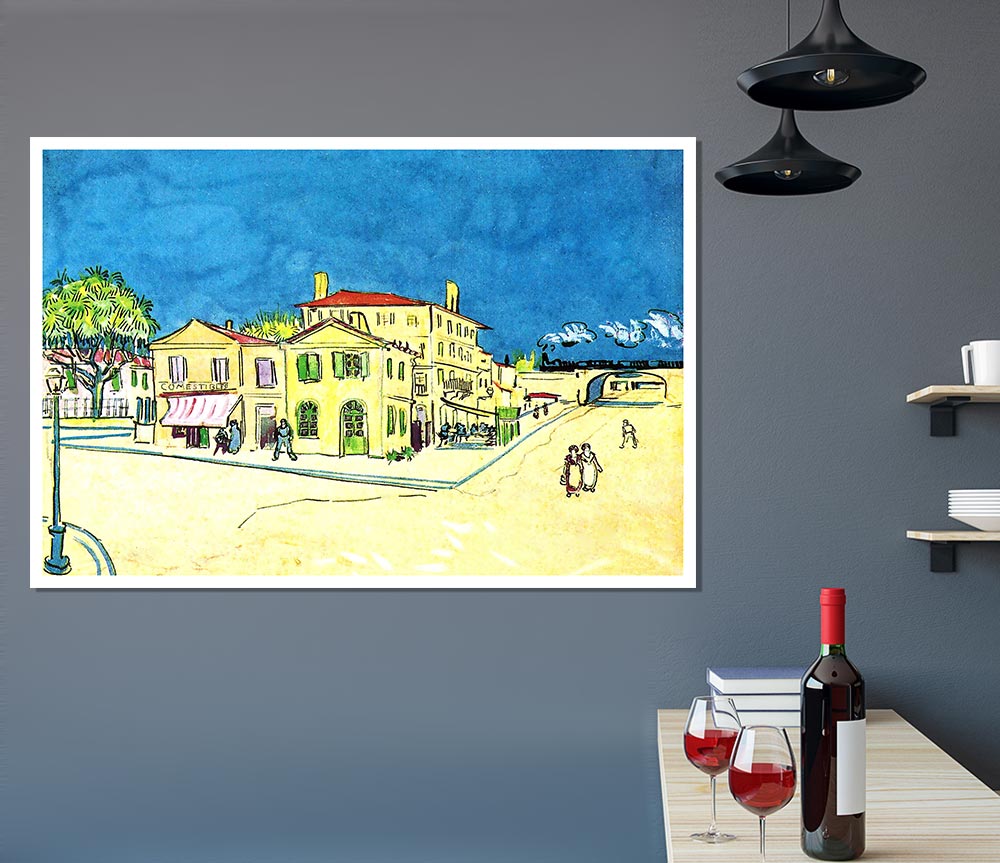 Van Gogh Study On Vincents House In Arles Print Poster Wall Art