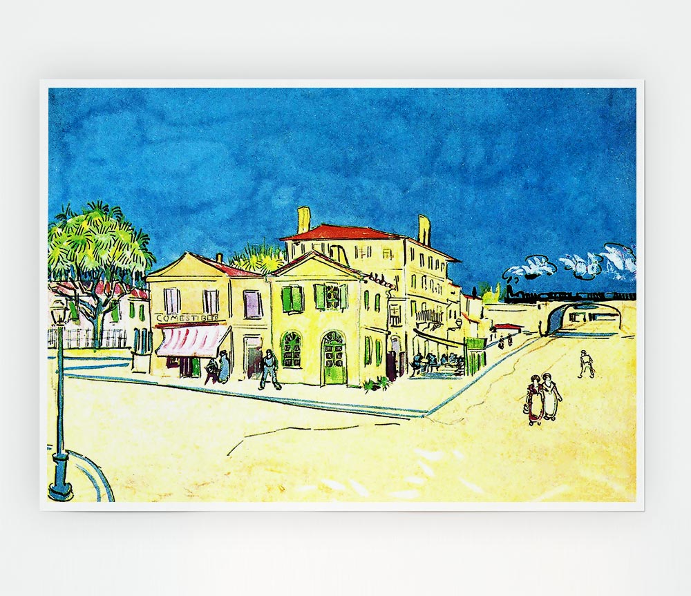 Van Gogh Study On Vincents House In Arles Print Poster Wall Art