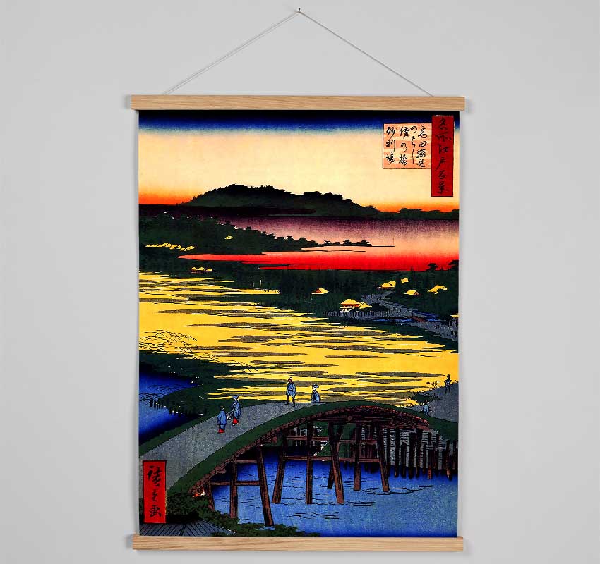 Hiroshige Sugatami Bridge Hanging Poster - Wallart-Direct UK