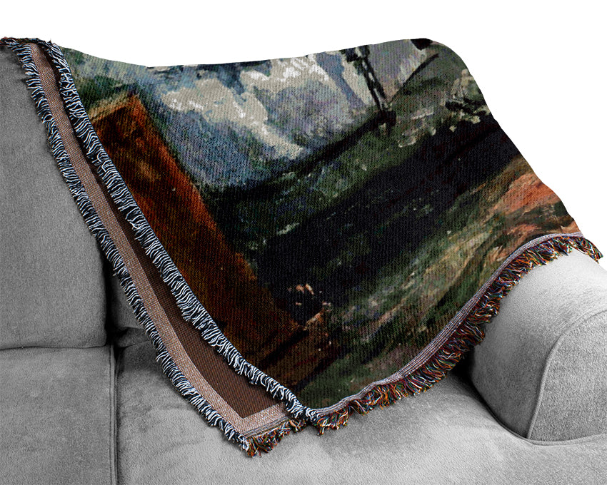 Manet Suicide Woven Blanket