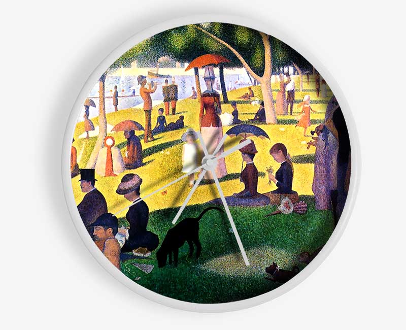 Seurat Sunday At La Grande Jatte Clock - Wallart-Direct UK