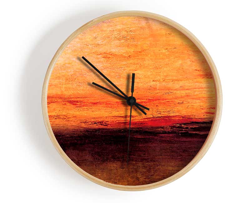 Joseph Mallord Turner Sunset Clock - Wallart-Direct UK