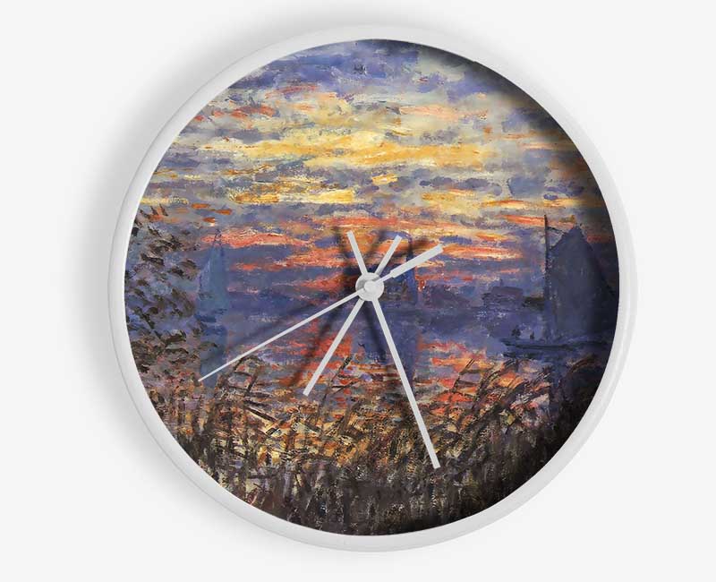 Monet Sunset On The Seine Clock - Wallart-Direct UK