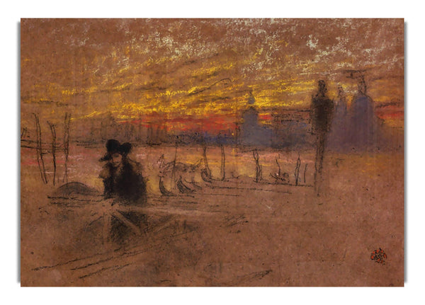 Sunset Red And Gold By Whistler