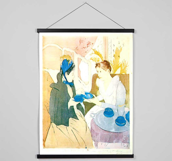 Cassatt Tea In The Afternoon Hanging Poster - Wallart-Direct UK