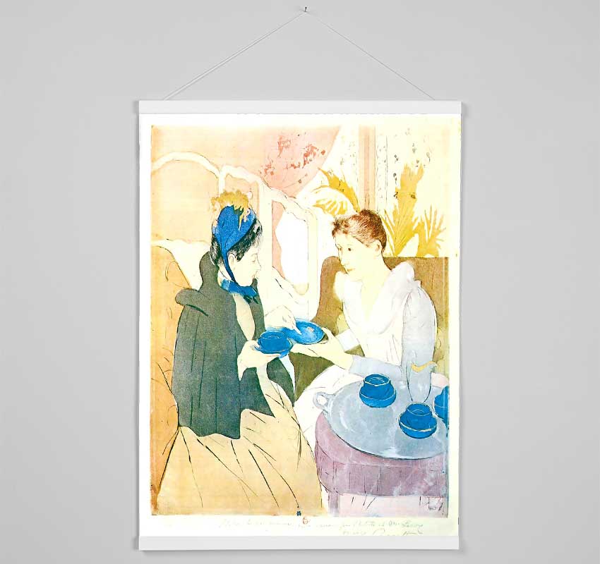 Cassatt Tea In The Afternoon Hanging Poster - Wallart-Direct UK