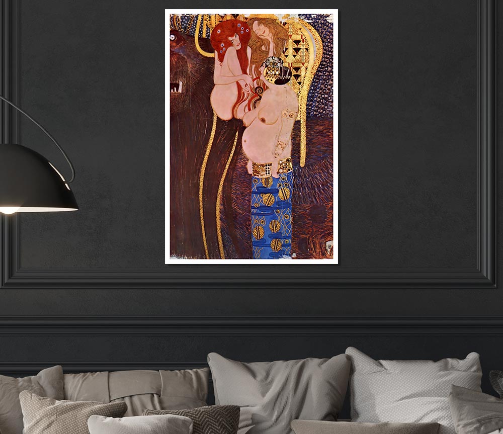 Klimt The Beethoven Freize 2 Print Poster Wall Art