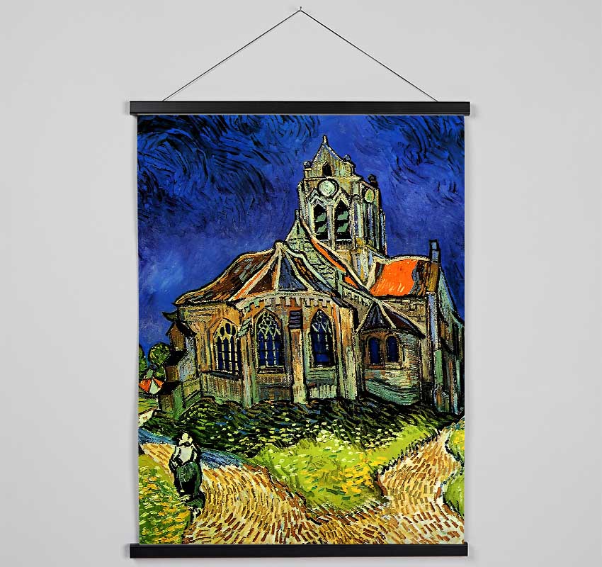 Van Gogh The Church At Auvers Hanging Poster - Wallart-Direct UK