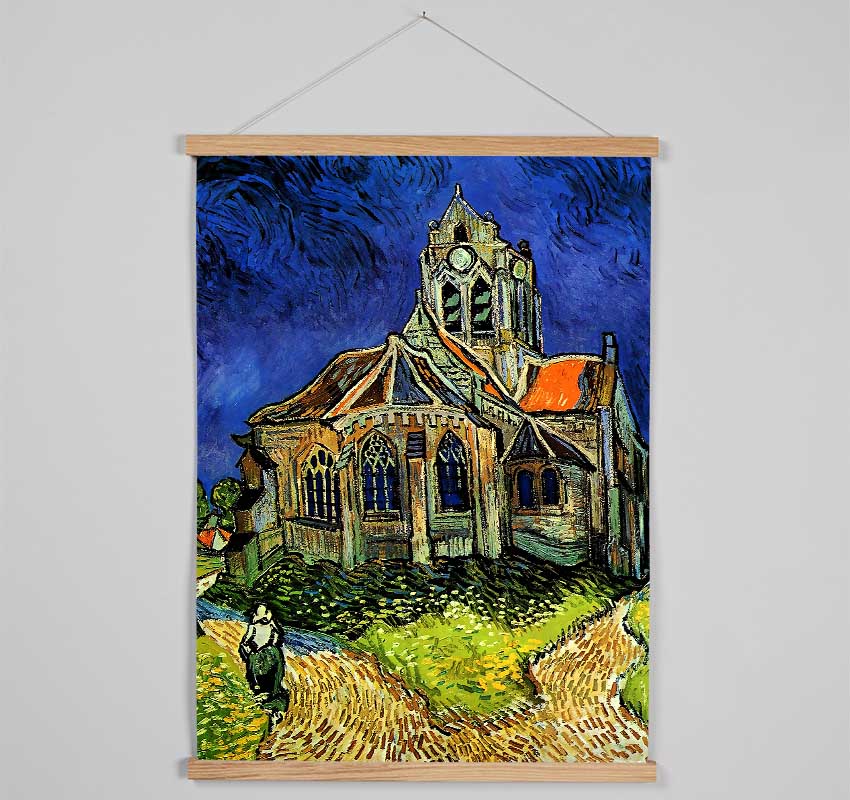 Van Gogh The Church At Auvers Hanging Poster - Wallart-Direct UK