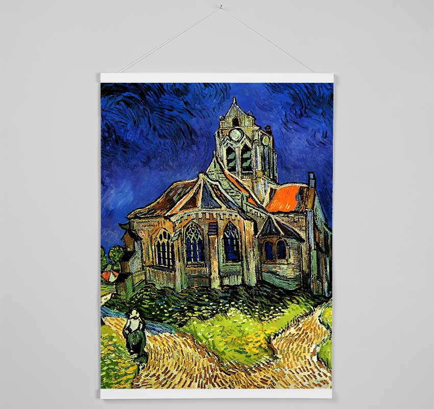 Van Gogh The Church At Auvers Hanging Poster - Wallart-Direct UK