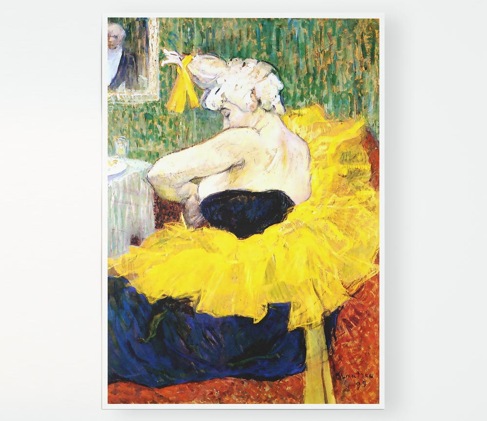 Toulouse Lautrec The Clowness Cha U Kao Print Poster Wall Art