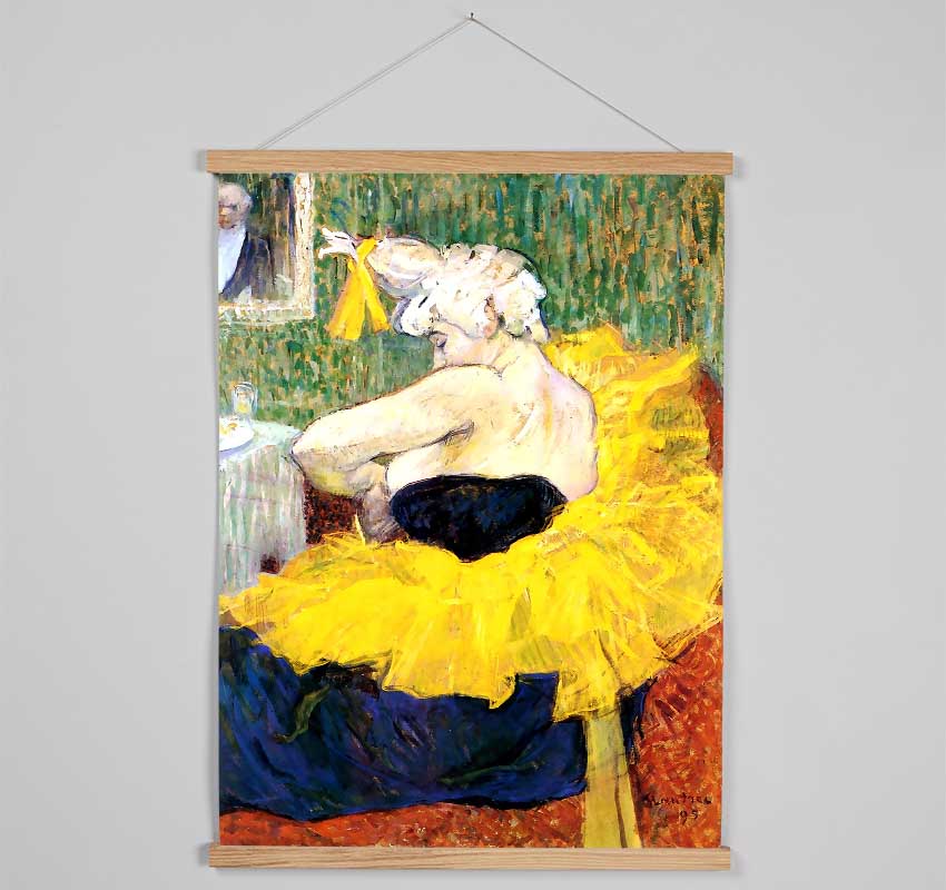 Toulouse Lautrec The Clowness Cha U Kao Hanging Poster - Wallart-Direct UK