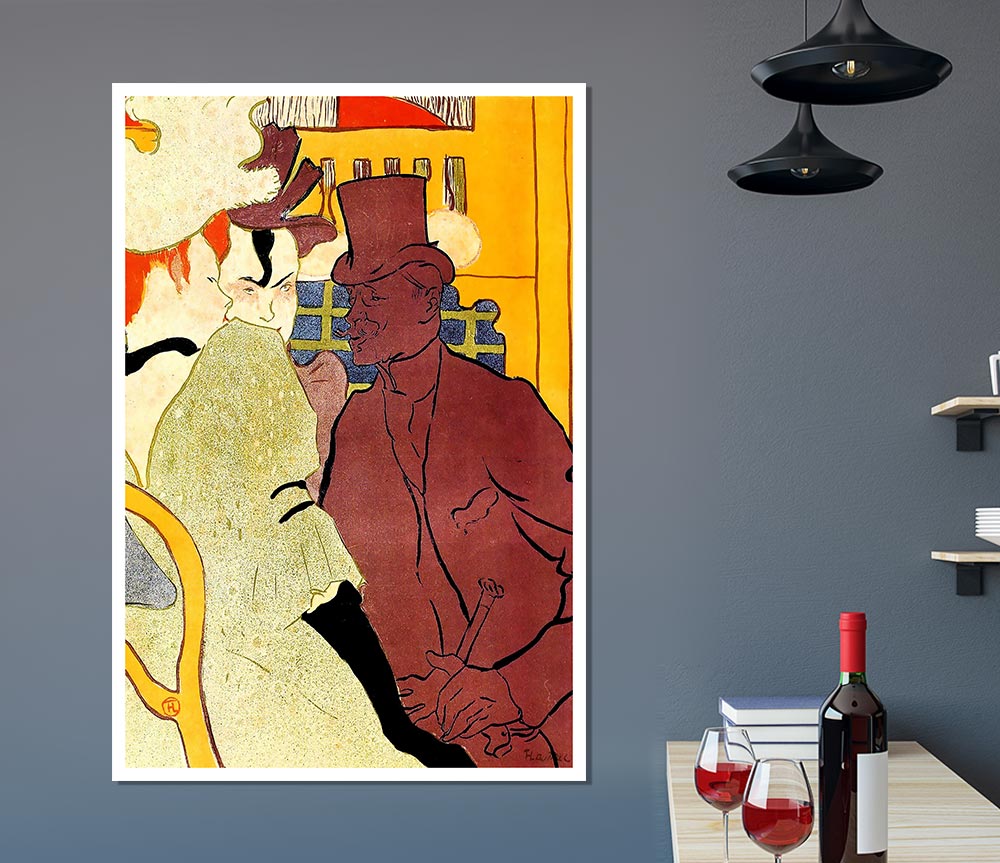 Toulouse Lautrec The English Man At The Moulin Rouge 2 Print Poster Wall Art