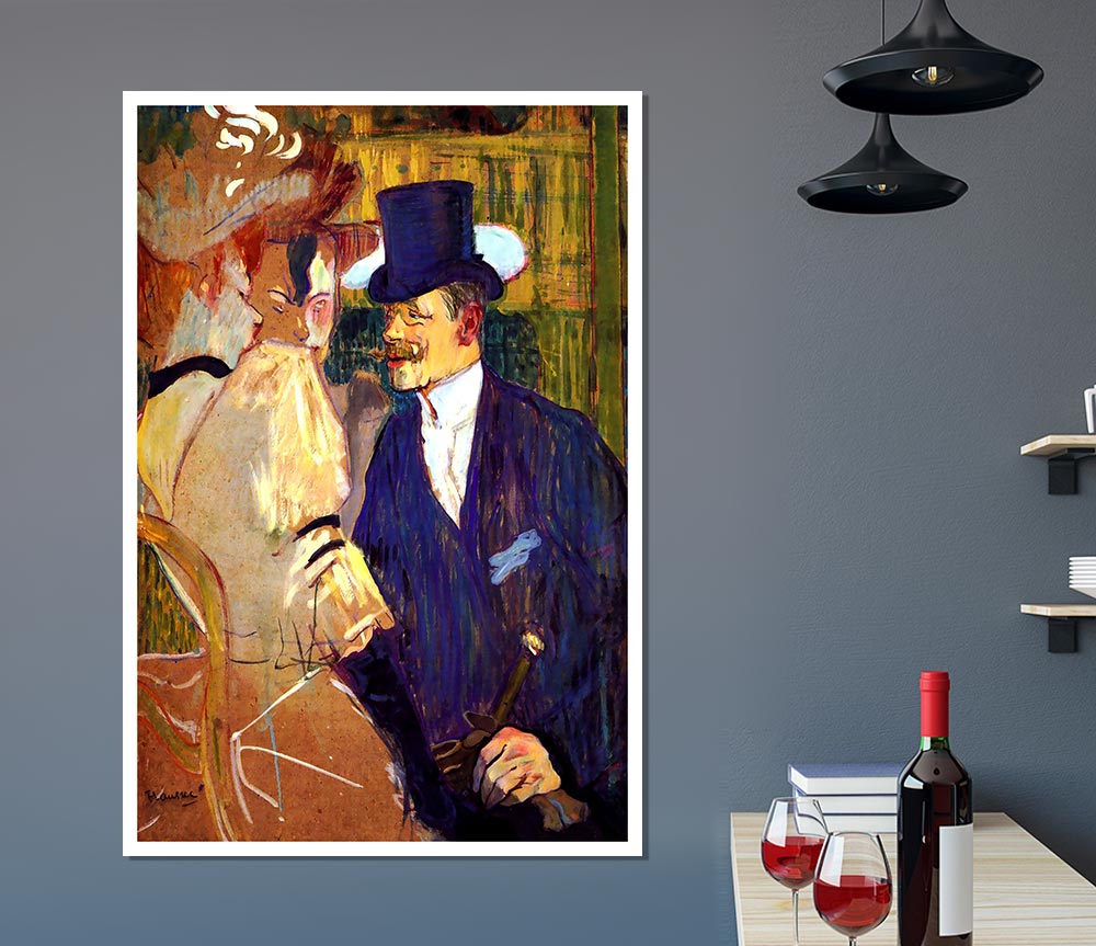 Toulouse Lautrec The English Man At The Moulin Rouge Print Poster Wall Art