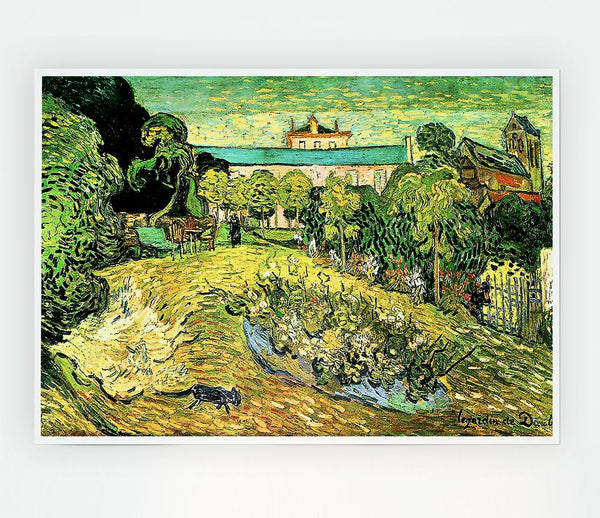 Van Gogh The Garden Of Daubigny Print Poster Wall Art