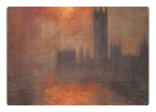 The Houses Of Parliament, Sunset By Monet