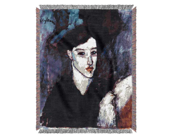 Modigliani The Jewess Woven Blanket