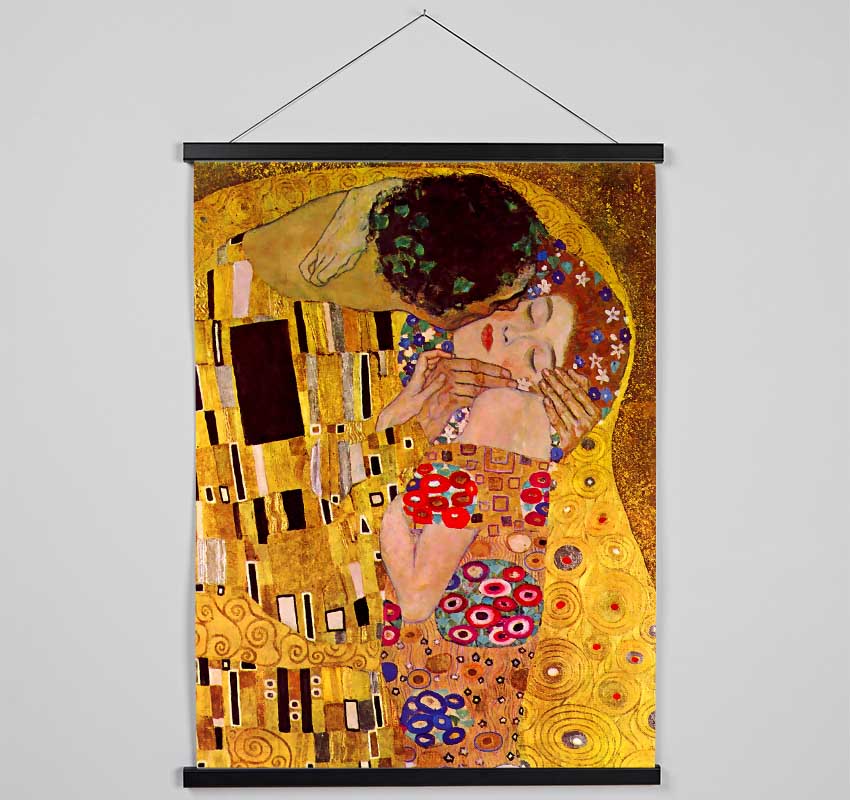 Klimt The Kiss Close Hanging Poster - Wallart-Direct UK