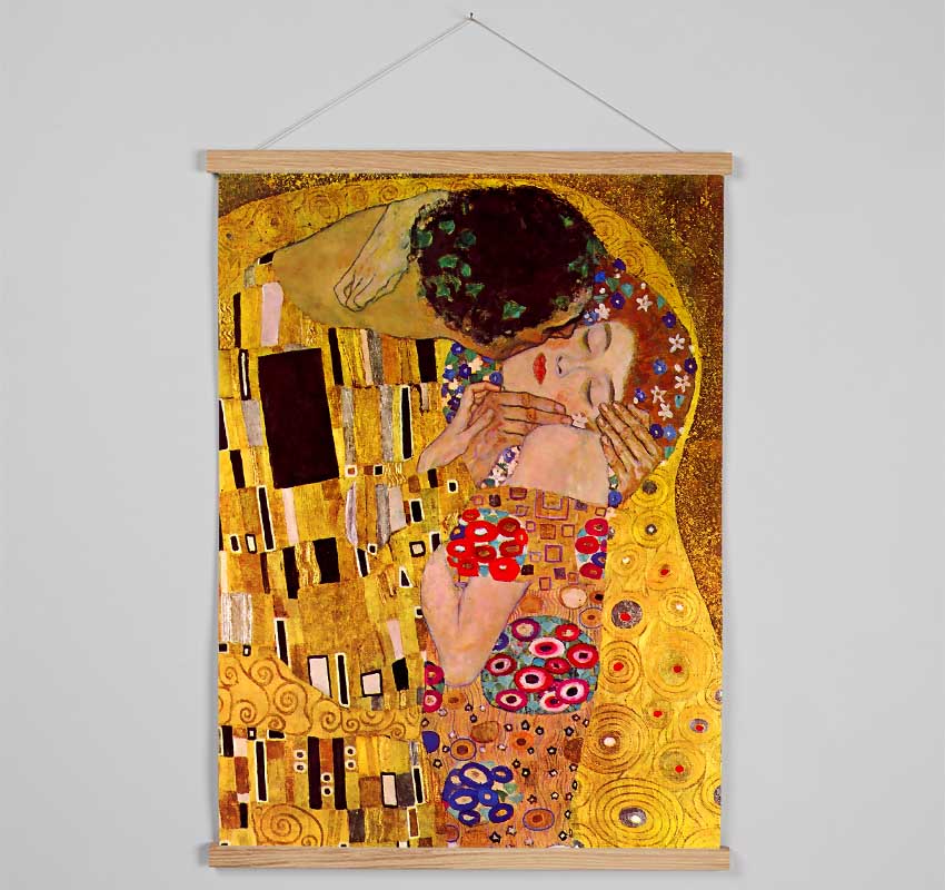 Klimt The Kiss Close Hanging Poster - Wallart-Direct UK