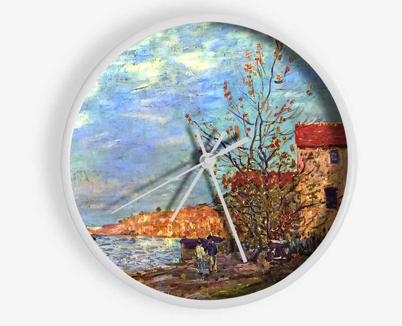 Sisley The Loing By Moret Clock - Wallart-Direct UK