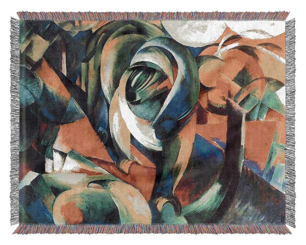 Franz Marc The Mandrill Woven Blanket