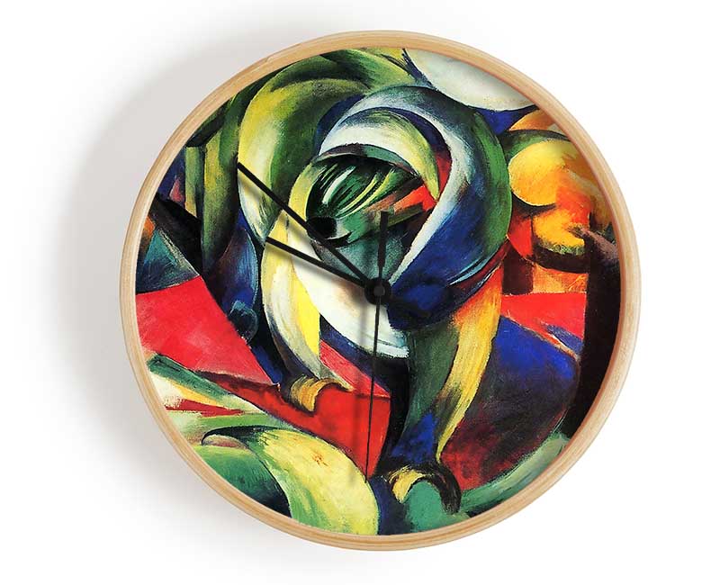 Franz Marc The Mandrill Clock - Wallart-Direct UK