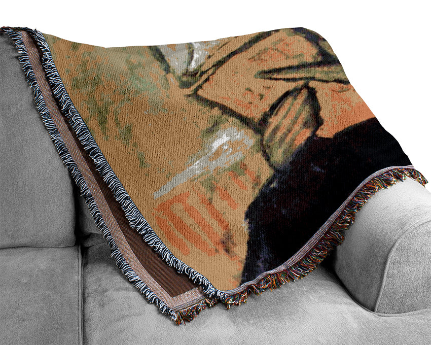 Van Gogh The Novel Reader Woven Blanket