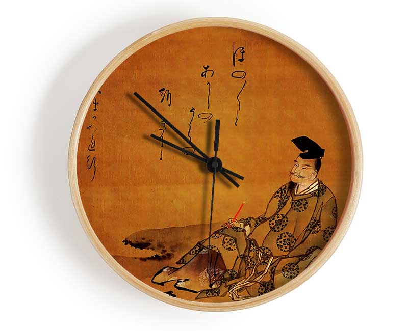 Hokusai The Poet Clock - Wallart-Direct UK