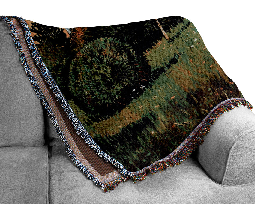 Van Gogh The Poets Garden Woven Blanket