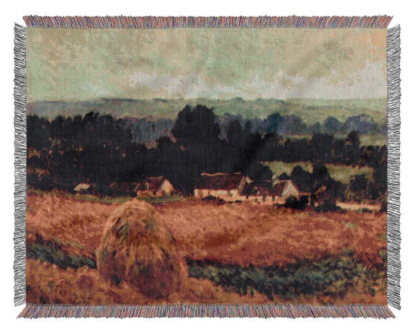 Monet The Poppy Blumenfeld The Barn Woven Blanket