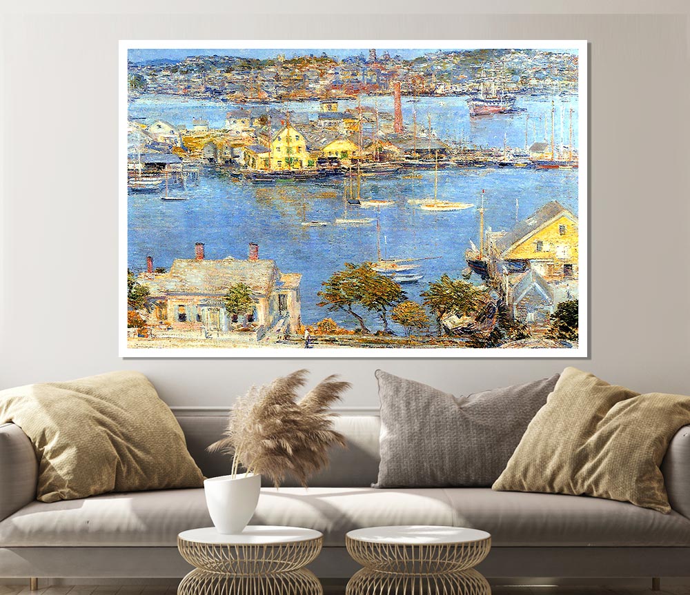 Hassam The Port Of Gloucester 1 Print Poster Wall Art