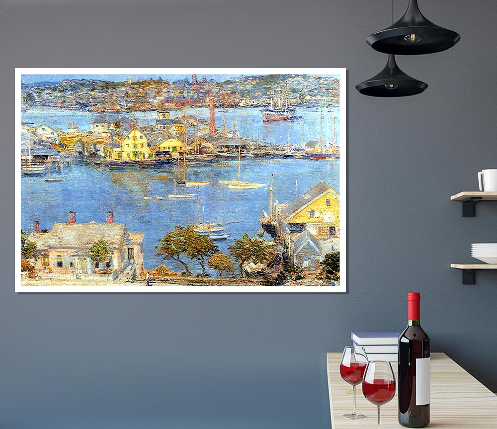 Hassam The Port Of Gloucester 1 Print Poster Wall Art