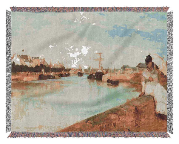 Morisot The Port Of Lorient Woven Blanket