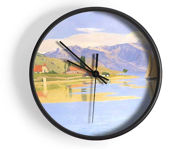 Felix Vallotton The Port Of Pully Clock - Wallart-Direct UK