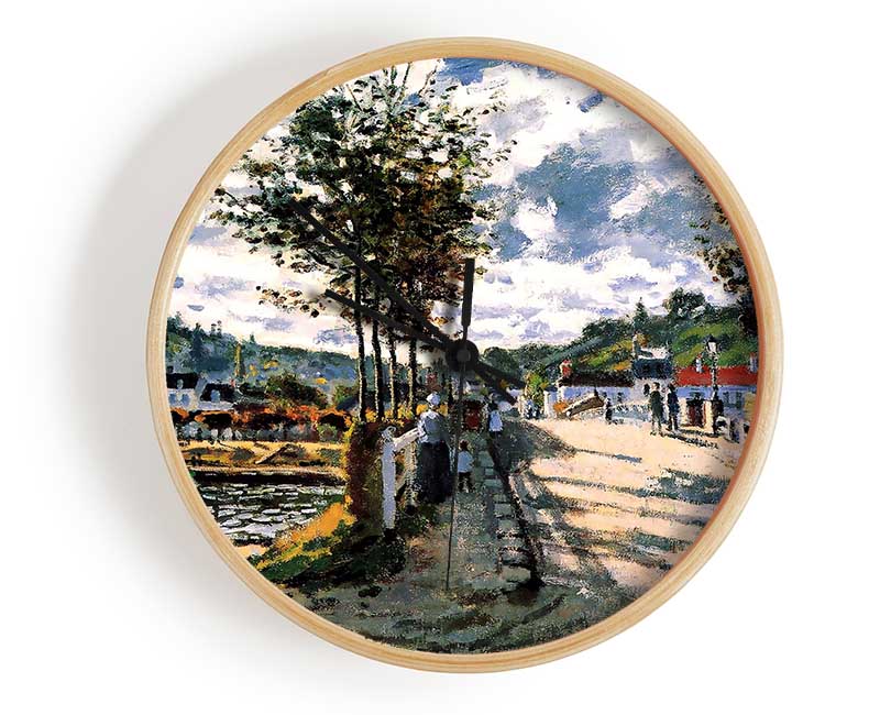 Monet The Seine At Bougival Clock - Wallart-Direct UK