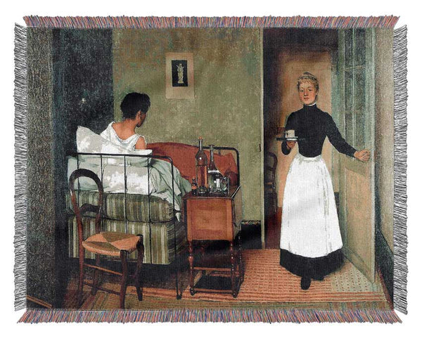 Felix Vallotton The Sick Woven Blanket