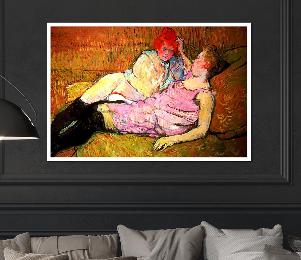 Toulouse Lautrec The Sofa Print Poster Wall Art