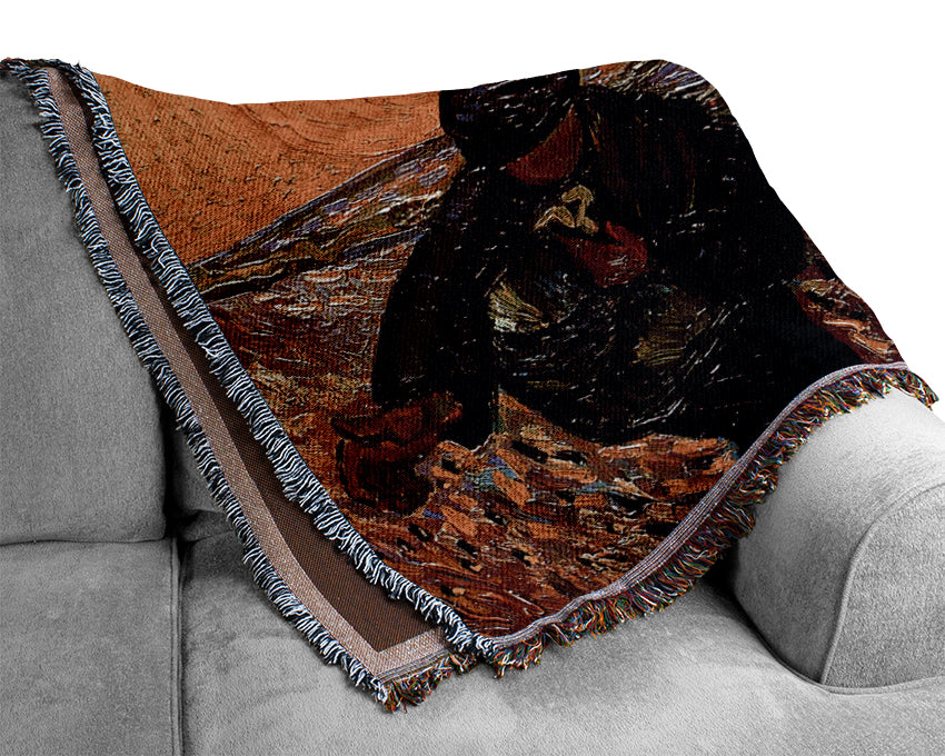 Van Gogh The Sower Woven Blanket