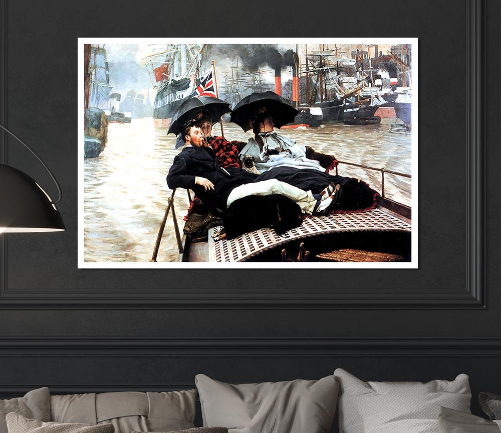 Tissot The Thames Print Poster Wall Art