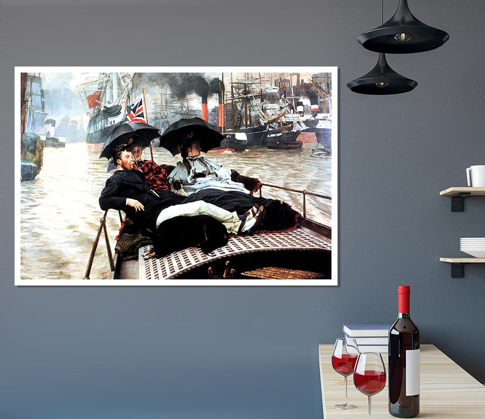 Tissot The Thames Print Poster Wall Art