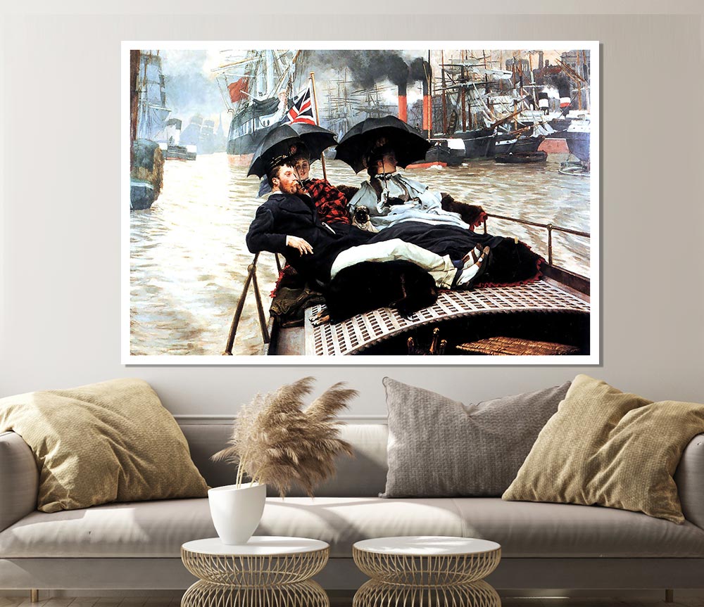 Tissot The Thames Print Poster Wall Art