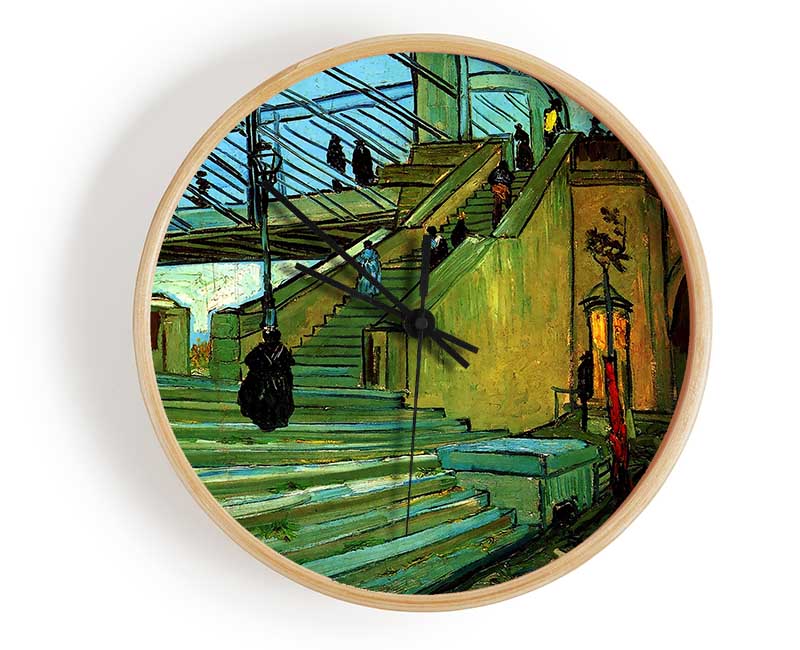 Van Gogh The Trinquetaille Bridge Clock - Wallart-Direct UK